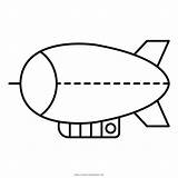 Blimp Dirigible Dibujo Zeppelin Airship Ultracoloringpages Iconfinder sketch template