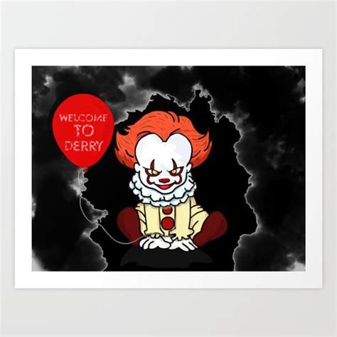 baby pennywise art print  italianricanart society pennywise art