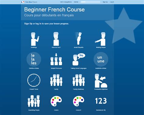 websites  learn french language