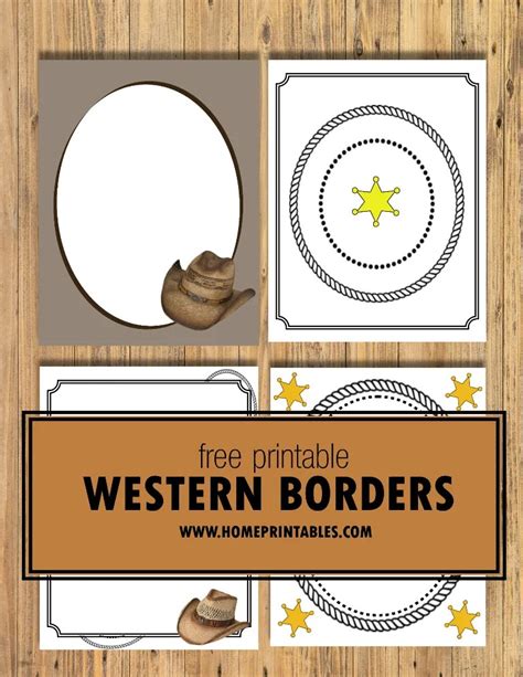 printable western borders    designs home printables