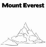 Everest Mount Vbs Rainier sketch template