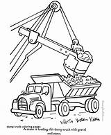Construction Truck Coloring Pages Getcolorings Printable Color sketch template