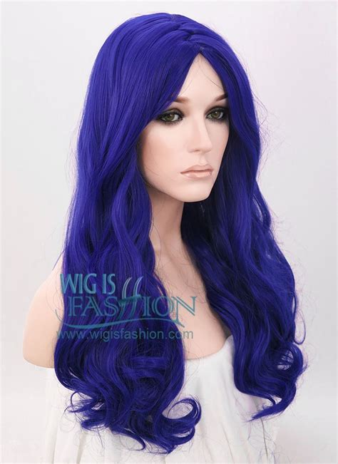 long curly royal blue fashion synthetic hair wig wig wig hairstyles wigs hair