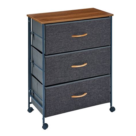 danya  fabric  drawer storage dresser chest  steel frame