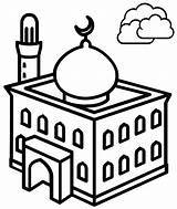 Mosque Pinclipart sketch template
