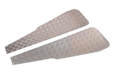 chequer wing protectors front mm aluminium  vent pair ll