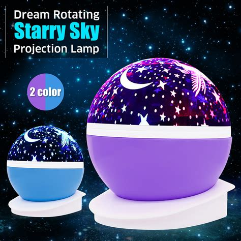 Star Projector Lamp 360 Degree Star Night Light Romantic Room Rotating
