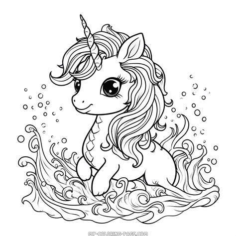 unicorn mermaid coloring page  coloring page