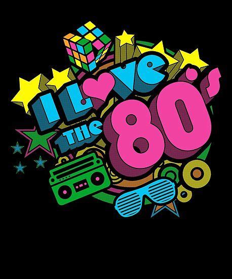 Ich Liebe Die 80er Jahre Retro Eighties Pop Culture Throwback Poster