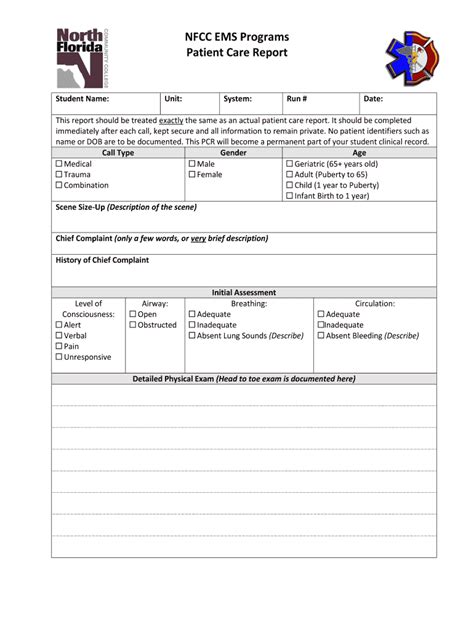 patient care tech report sheet fill  printable fillable