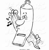 Whistle Drying Outline Towel Whistles Toonaday sketch template