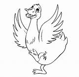 Duck Coloring Color Pages Kids sketch template