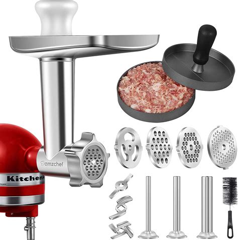buy metal food grinder attachment  kitchenaid stand mixers amzchef