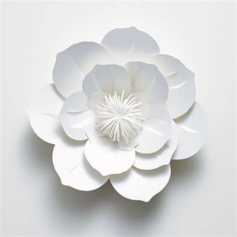 paper paper flower white background high resolution flower luck
