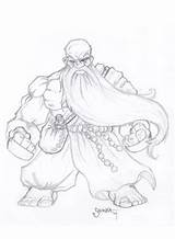 Monk Drawing Dwarven Dwarf Visit Rpg Drawings Character Getdrawings sketch template