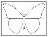 Symmetrical Wings Coloring sketch template