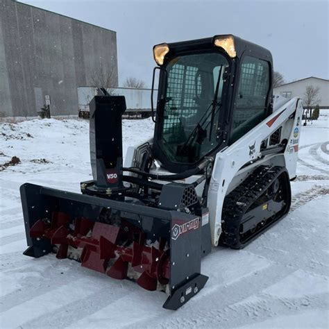 virnig standard duty snow blower attachment skid steer solutions