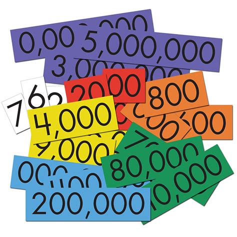 numbers place  cards set  cards elp