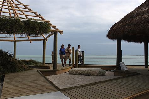 oceanfront park takes shape pavilions offer shade