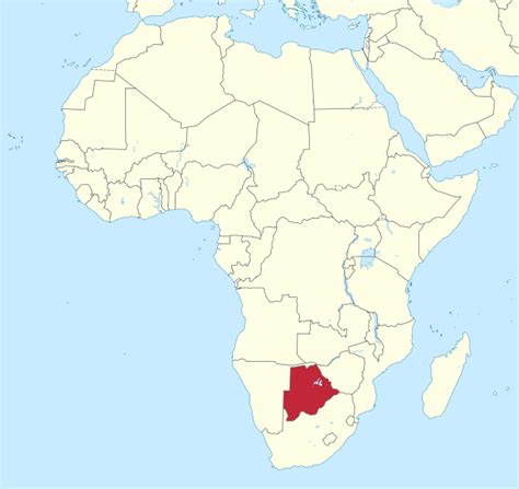 File Botswana In Africa Mini Map Rivers Svg