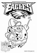 Coloring Eagles Pages Nfl Philadelphia Printable Football Kids Spongebob Sheets Logo Print Minnie Mouse Team Color Patrick Cool Sports Search sketch template