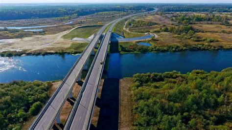 highway bridge  river aerial view  stock footage sbv  storyblocks