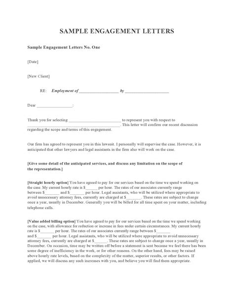 editable engagement letter templates   building business