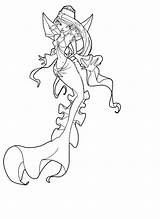 Winx Coloring Pages Mermaid sketch template