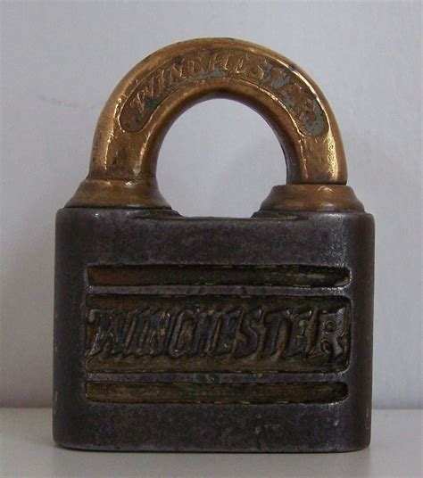 winchester vintage lock steel  brass shackle  antique padlock locks  antique price