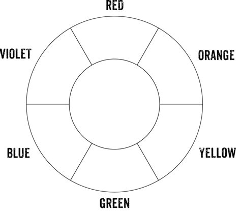 color wheel chart   printable diagrams