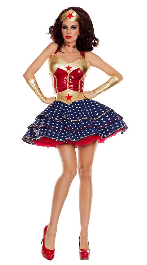 Hot Sale Wonder Woman Adult Party Cosplay Costumes