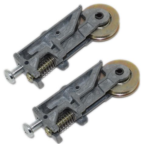 pair  srz  patio door steel rollers mm wheels sliding doors ebay
