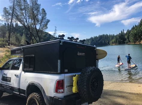 wheel campers reveals lightweight pop top truck camper gear