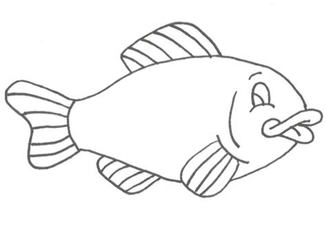 fish colouring template coloring home