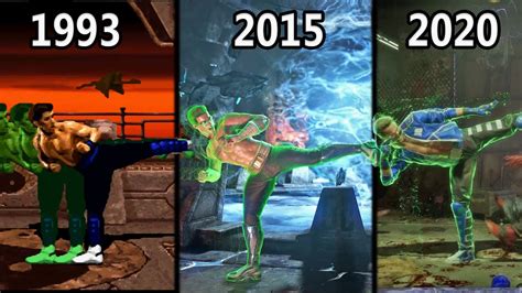 Evolution Of Johnny Cage S Shadow Kick 1993 2020 Youtube