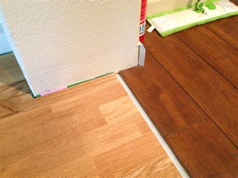 install baseboard   transition  floors   height home