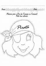 Piratas Caretas Mascaras Decora Pinta Propias Tus sketch template