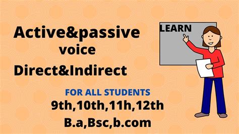 learn active passive voice   learn direct