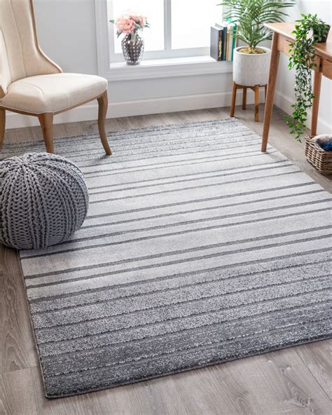 woven cella grey geometric stripes pattern area rug walmartcom