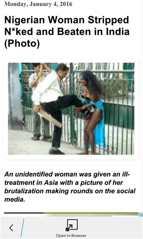 nigerian woman stripped n ked and beaten in india photo crime nigeria