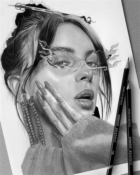 realistic portrait drawing   graphite pencil drawings beautiful portrait art pencil