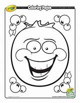 Coloring Pages Silly Crayola Cookbook Scents Blueberry Face Sheets Books Getdrawings Color Printable Getcolorings Kids Valentine Cutouts Animal sketch template