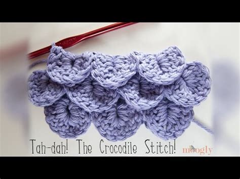 crocodile stitch tutorial free crochet tutorials
