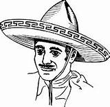 Sombrero Mexican Puebla Batalla Colorear Vueltiao Cliparting Gerald Hungry Irony Sombero sketch template