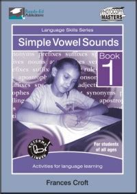 language skills book  simple vowel sounds teaching resources  zealand ready ed publications