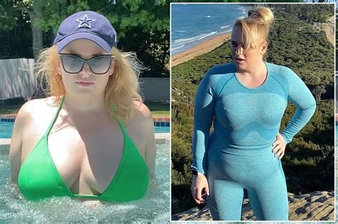 rebel wilson shows off 3 stone weight loss in string bikini in jaw