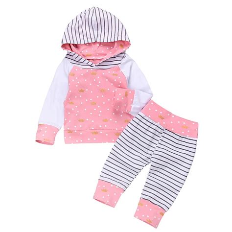 spring baby clothing sets newborn clothes baby girls boys hooded crown