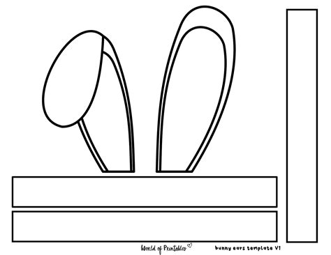 bunny ears template printable