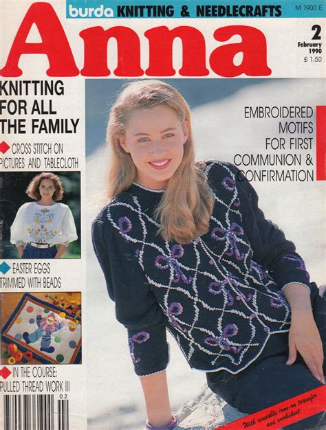 Anna Burda Knitting Needlecraft Sewing Crochet 1990 2