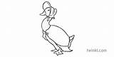 Jemima Puddle Twinkl Create Beatrix Potter sketch template